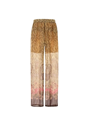 Valentino Garavani printed palazzo pants - Brown
