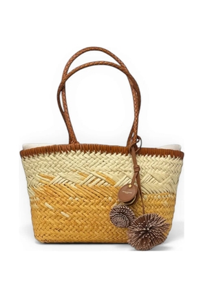 GIANNI CHIARINI Paloma woven shoulder bag - Yellow