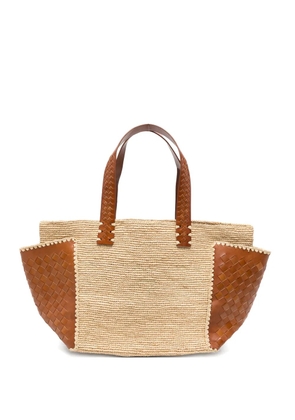 DRAGON DIFFUSION X Sovani woven tote bag - Neutrals