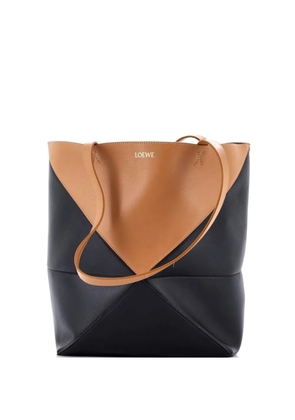 Loewe Pre-Owned Puzzle Fold Leather Medium tote bag - Black