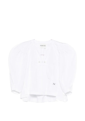 Nackiyé Odalique puff-sleeve blouse - White