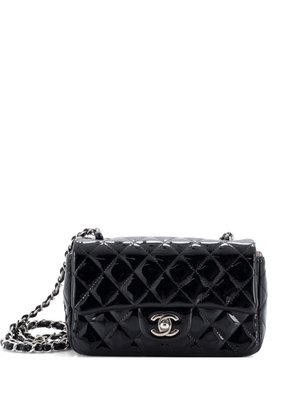 CHANEL Pre-Owned Classic Single Flap Bag Quilted Patent Mini crossbody bag - Black