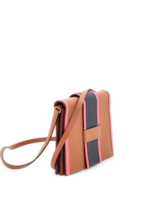 Hermès Pre-Owned H Passant Clutch Shoulder Bag Evercolor crossbody bag - Brown