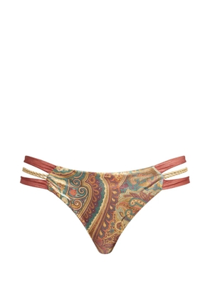Del Maar metallic paisley bikini bottoms - Neutrals