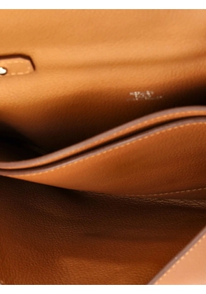 Hermès Pre-Owned H Passant Clutch Shoulder Bag Evercolor crossbody bag - Brown