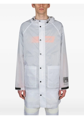UPWW hooded raincoat - White