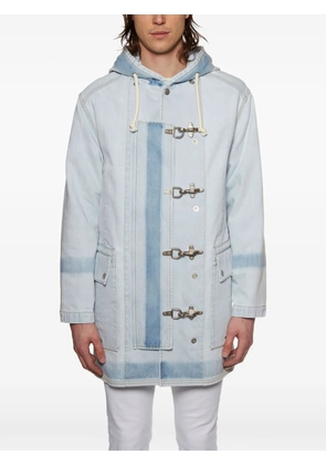 MM6 Maison Margiela hooded clasp denim coat - Blue