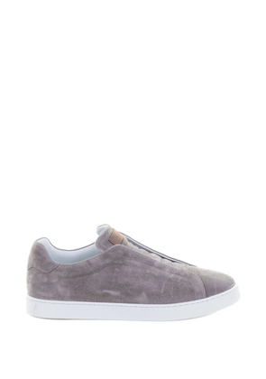 Neil Barrett lace-up suede sneakers - Grey