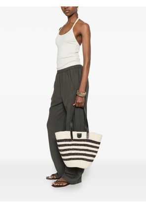 Max Mara Wkagennaio striped tote bag - Neutrals