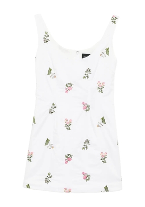 Cynthia Rowley embroidered mini dress - White