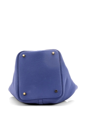Hermès Pre-Owned Picotin Lock Bag Clemence MM bucket bag - Blue