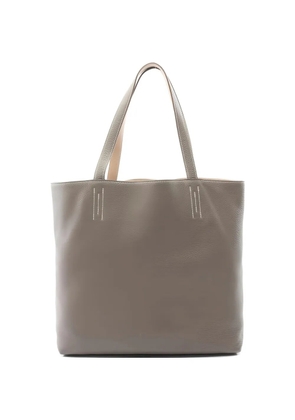 Hermès Pre-Owned Double Sens 45 grained leather tote bag - Grey