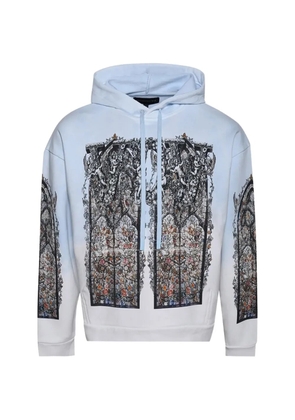 Who Decides War Ignatius graphic hoodie - Blue