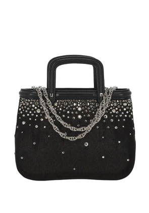 Rodo chain-detail crystal-embellished tote bag - Black