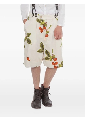Nostra Santissima floral-print shorts - Neutrals
