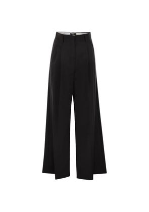 Weekend Max Mara dart wool trousers - Black
