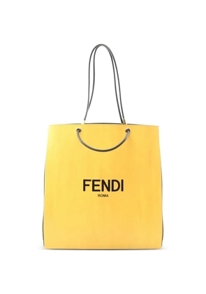 Fendi Pre-Owned 2010s medium Roma leather two-way tote bag - Yellow