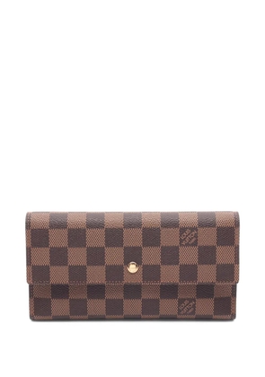 Louis Vuitton Pre-Owned 2005 Portefeuil International Damier wallet - Brown
