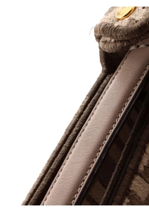 Fendi Pre-Owned Peekaboo ISeeU Bag Zucca Tapestry Small satchel - Brown