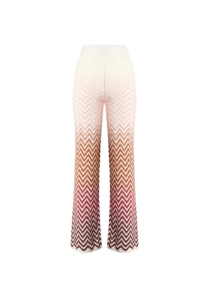 Missoni zigzag-patterned trousers - White