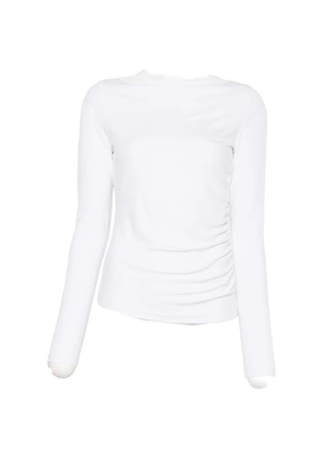 Max Mara boat-neck top - White