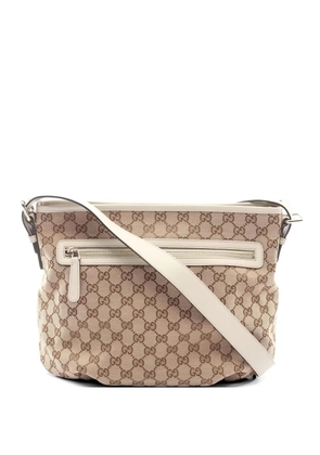 Gucci Pre-Owned 2010s logo-pattern shoulder bag - Neutrals