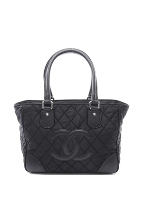 CHANEL Pre-Owned 2008 quilted leather tote bag - Black