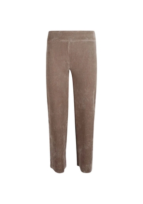 Avenue Montaigne corduroy-effect trousers - Neutrals