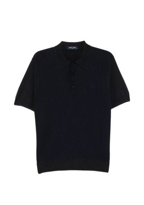 Fred Perry tonic waffle polo shirt - Black