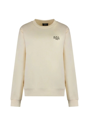 A.P.C. logo-detail cotton sweatshirt - Neutrals