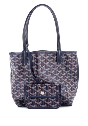 Goyard Pre-Owned Anjou Reversible Tote Coated Canvas Mini satchel - Blue