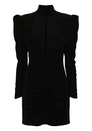 Alessandra Rich cut-out silk minidress - Black