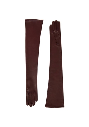Petar Petrov Opera leather gloves - Brown