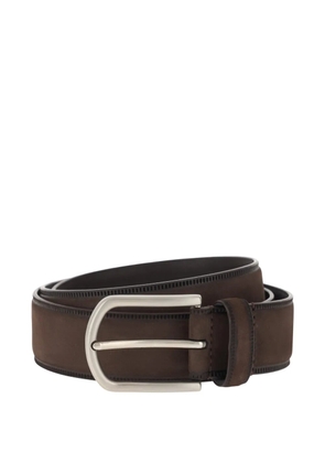 Boggi Milano nubuck micro-cut belt - Brown