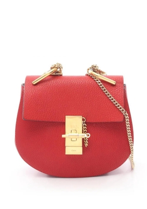 Chloé Pre-Owned 2000s Drew chain leather cross body bag - Red