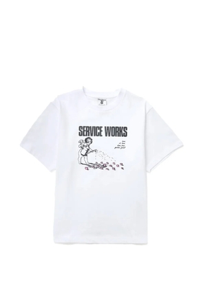 Service Works garden-graphic T-shirt - White