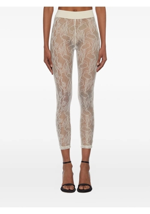 SANCTA MUERTE lace leggings - White