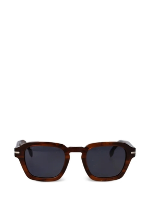 BOSS logo square-frame sunglasses - Brown