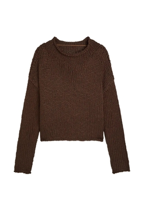 Free People knitted crew-neck jumper - Brown