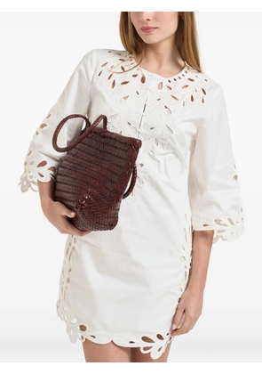 Antik Batik Deva cut-out embroidered dress - White