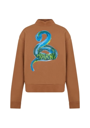 Marni logo-graphic sweatshirt - Brown