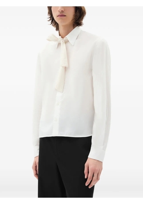 Ann Demeulemeester Stack tie-detail shirt - White