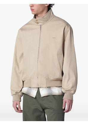 A.P.C. zip-up bomber jacket - Neutrals