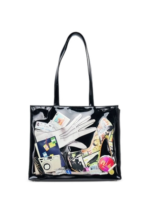 Vaquera Trompe L'oeil tote bag - Black