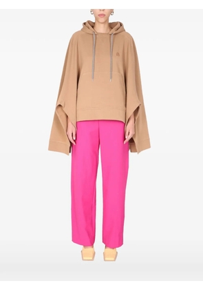 AMBUSH embroidered-logo hooded poncho - Neutrals