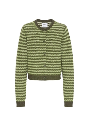Barrie striped cashmere cardigan - Green