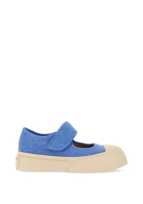 Marni denim touch-strap loafers - Blue