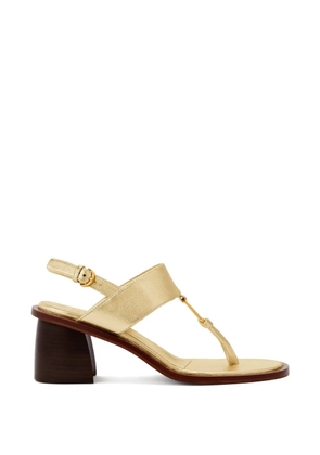 Odissì Olivia Mid ring-detail leather sandals - Gold