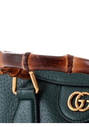 Gucci Pre-Owned Diana NM Bamboo Handle Leather Small tote bag - Green