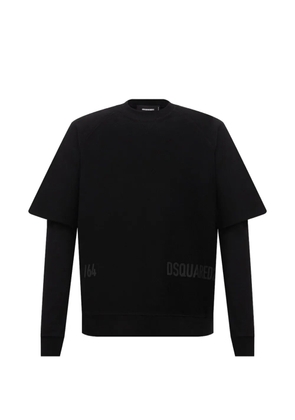 DSQUARED2 double-layer logo sweatshirt - Black